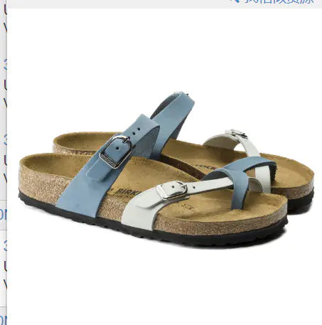 Sandales pour Femmes en Liège - Blue and white / 39