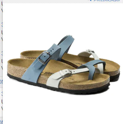 Sandales pour Femmes en Liège - Blue and white / 42